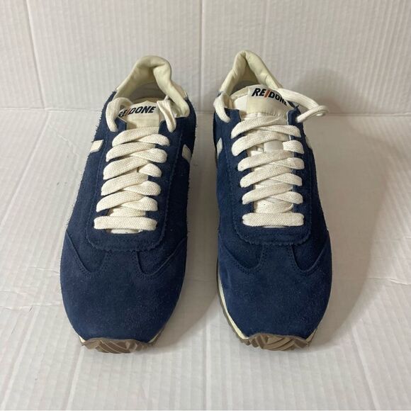 Re/done 70s Runner Sneakers blue suede NWOB size 37 - Picture 16 of 16